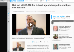 Bail set at $10,000 plus... | Milwaukee Journal Sentinel | April 11, 2018