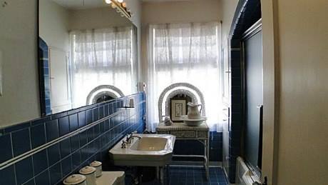 Our childhood bathroom, still maintained as it was in the 1930s. [The home was later an inn.]