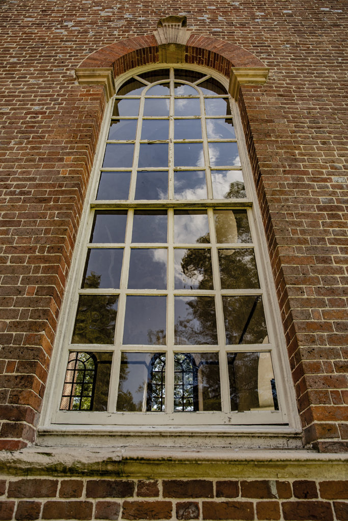 Historic Christ Church of 1732 window | Photo by Nicholas Crawford
