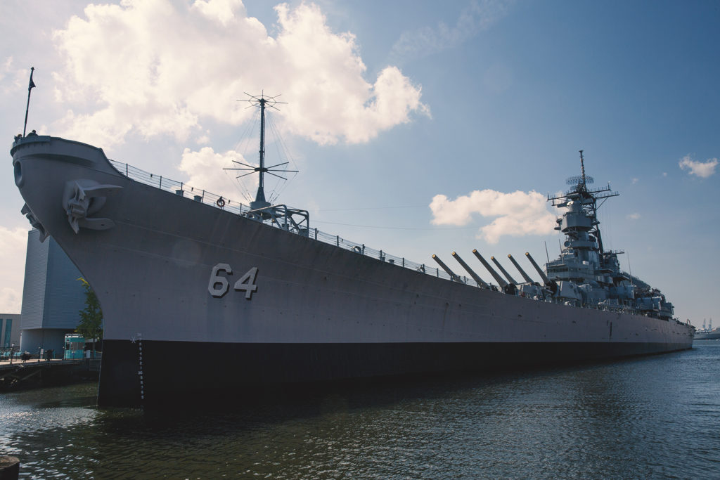 Battleship Wisconsin, where at least one sailor remains on board long after he died. | Photo by Nicholas Crawford
